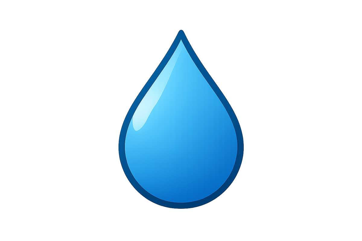 Make a water drop icon