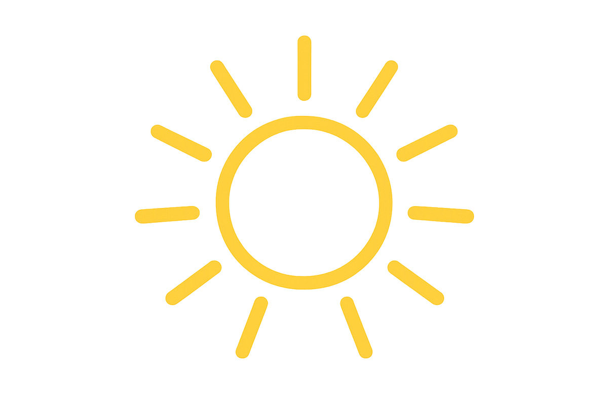 show an icon of the sun